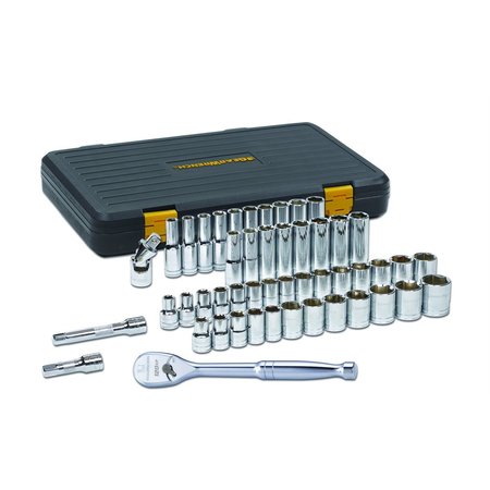 GEARWRENCH 49 Pc 12 Drive 6 Point 120XP Standard  Deep SAEMetric Mechanics Tool Set KDT80700P